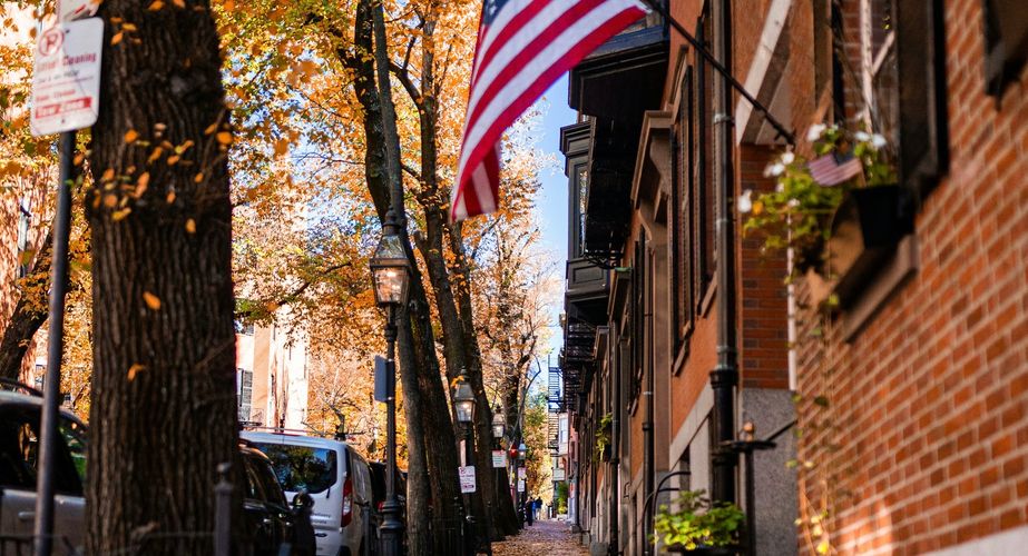 Boston Massachusetts in de herfst Boston Massachusetts in de herfst